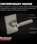 Reeded Dummy Door Lever for Closets and French Double Doors Satin Brass No Latch Non Turning Interior Push Pull Handle Single Sided Inactive Reversible Design for Pantry and Interior Doors Easy Fit No Fuss, square rosette