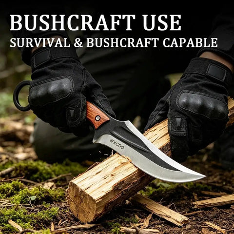 Two Knife Nesting Hunting Knife Set Grab And Go Ready For Hunt And Bushcraft With Sheath High Carbon Steel Knife in Bushcraft Use