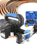 Heavy Duty Electric Pipe Bender For Copper Tubing, Rechargeable Bending Tool With Seven Molds, perfect for air conditioning installation.