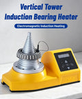 Badass Two Thousand Watt Induction Bearing Heater Features Digital Temp Hold And Fast Auto Demagnetization To Keep Your Twenty To One Hundred Twenty Mm Parts Ready To Roll, vertical tower design, with digital panel.