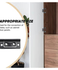 Rotating Concealed Hinges For Cabinets And Doors 12 Pack Hidden Door Hardware Beefed Up Heavy Duty Interior Hinge Set