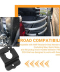 Heavy Duty Truck Bed Mounting Bracket Kit For BedXtender Extender Fence showing secure pole support installation.