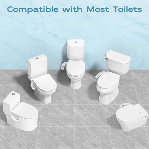 Ultra Slim Bidet Attachment With Dual Mode Wash For Toilet Easy To Install Non Electric Fits Most Toilets