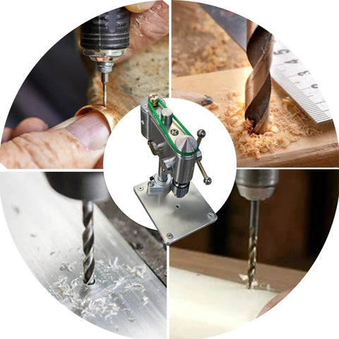 Kickass Mini Drill Press And Compact Benchtop Drilling Station For High Precision Woodworking and Epoxy Casting Featuring Variable Speed Control in action.  