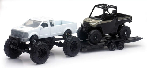 Rugged 4x4 Pickup Truck And Polaris Ranger Toy Set With Color Variations Realistic Detailing Durable Build For Off Road Play And Collectors