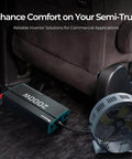 2000W Pure Sine Wave Inverter 12V DC To 110V AC For Off Grid Solar RV Truck And Home Use with USB connected to fan