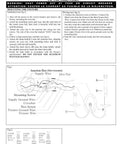 Assembly instructions for Heritage Two Light Black Wall Sconce showing wiring diagram and installation steps.