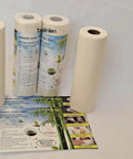 Go To Reusable Bamboo Paper Towels 4 Rolls 80 Sheets Heavy Duty Machine Washable displayed with packaging