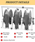 Heavy Duty Wire Spool Rack Dispenser With Adjustable Three Quarter Inch Rods for Industrial Cable Organization details