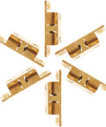 Brass Ball Catch Kit For Cabinet Doors With Double Roller Latch Easy Install Space Saving Hardware Golden Finish Hidden Door