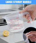 500ml cup from Three Pack Measuring Cups Set 250ml 500ml 1000ml BPA Free Non Toxic Durable Kitchen Tools For Precise Cooking And Baking Easy Pour