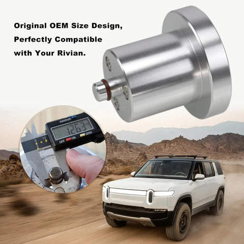 Super Sick Magnetic Jack Pads For Rivian R1T And R1S Four Piece Lift Station supports OEM size design and compatibility.