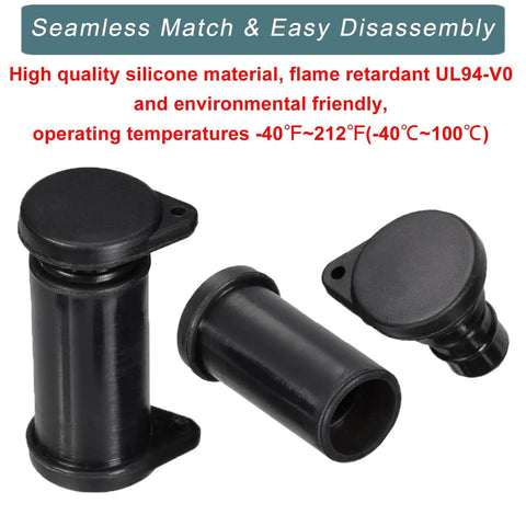 IP67 Weatherproof Solar Connector Caps For MC-4 Panels Dustproof End Caps Set Male And Female Caps Outdoor Ready