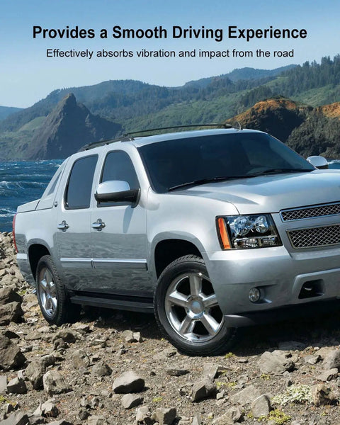 Chevy Avalanche on rocky terrain showing benefits of Power Steering Gear Bushing for smoother driving, 2007-2015 models.