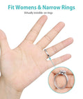 Low Profile Ring Size Adjuster For Loose Thin Rings 1mm To 4mm Fits Women Virtually Invisible TPU Sizer