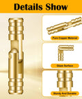 Details of 30 Pack Brass Barrel Hinges Set for Jewelry Boxes and Small Woodworking Projects, showing brass hardware features.