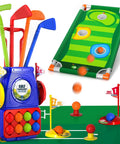 Tot Friendly Mini Golf Toy Set With Golf Cart, Putting Mat, 4 Clubs And 8 Balls For Backyard Play, Perfect Gift For Kids Ages 1 To 8