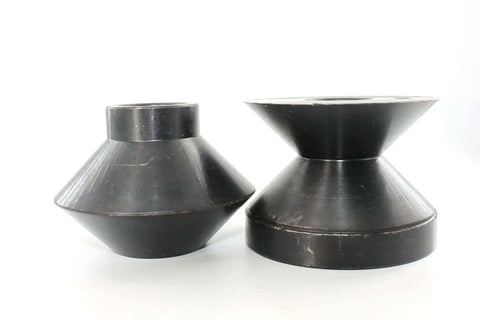 90 Degree Hem Roll Dies Set For Bead Roller, 19.05mm Three Quarters Inch Finish, Fits 22mm Shafts, Black Oxide Coated