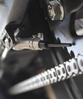 Vsystem Automatic Motorcycle Chain Lubrication System Easy Fit installed on chain, enhancing maintenance and extending sprocket life