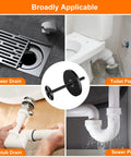 Inside PVC Pipe Cutter With Built In Measurement Scale And Adjustable Depth Gauge draining in plumbing setup