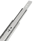 Heavy Duty 20 Inch Drawer Slides With Side Mounted Ball Bearing Runners Full Extension Three Section Glides 200 Lb Capacity Cabinet Slides Durable Cold Rolled Steel Silver Finish Built Tough For Everyday Use, side view