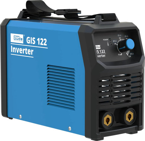 Close-up of GIS 122 Inverter Welder For Home And Jobsite Do It All Lightweight Arc Welder front panel and controls