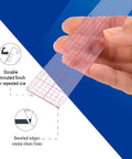 18 Inch Transparent Beveled Ruler With Center Zero, 8ths Of An Inch On One Side And Centimeters On The Other, Go To Drafting Ruler For Architects, Artists, And DIYers, Clear Edge, Durable Plastic, held in hand