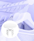 10 Piece Plastic Closet Rod End Caps Set For Standard 1 To 1.5 Inch Rods Sealing Plugs And End Brackets White Wear Resistant Durable Plastic For Easy Wardrobe Finishing, white closet rods
