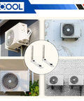 Heavy Duty Outdoor Mini Split Wall Mount Bracket For 7000 To 18000 BTU Ductless ACs And Heat Pumps Universal Condenser Mount