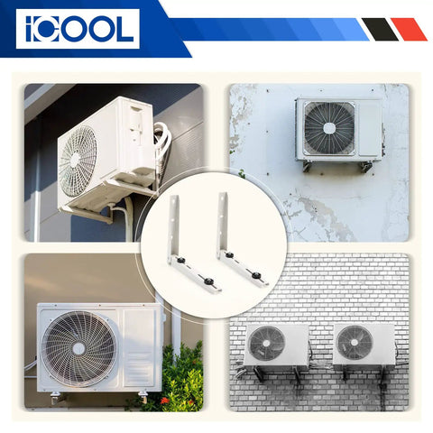 Heavy Duty Outdoor Mini Split Wall Mount Bracket For 7000 To 18000 BTU Ductless ACs And Heat Pumps Universal Condenser Mount