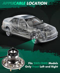 Front Left Wheel Hub Bearing For 2004 To 2008 Chevrolet Colorado GMC Canyon Isuzu I Series 280 290 370 Models Part 515106 Premium Quality OE Replacement shown with vehicle diagram.