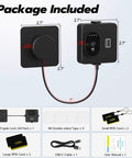 Smart Refrigerator Lock With Palm Vein Biometric RFID Card And Bluetooth App Unlock, package includes lock, RFID cards, USB cable.