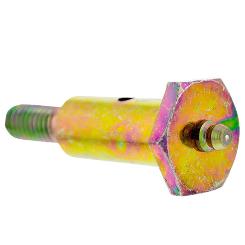 Close-up of Shoulder Bolt Assembly for Cub Cadet RZT SLT GT LT Mowers OEM 638-04012A replacement, metal construction.