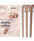 Elastic Hair Tie Cutter Tool No Tug Removal Multicolor 3pc Set Snips Under Tiny Bands For Quick Safe Hair Styling Perfect For Braids Ponytails Toddlers And Kids Hair Care, recycled plastic
