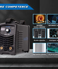 110V Mini DC Inverter MMA Welder With LCD Digital Display, IGBT Inverter, showing core components and design features