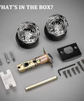 10 Pack Crystal Door Knobs For Interior Doors Passage Non Locking Keyless Hallway And Closet Handles with installation parts