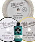 Buffer Polisher Kit For Car Detailing With 7 Inch Pads Wax Buffing And Polishing Bundle Includes Three Polishers