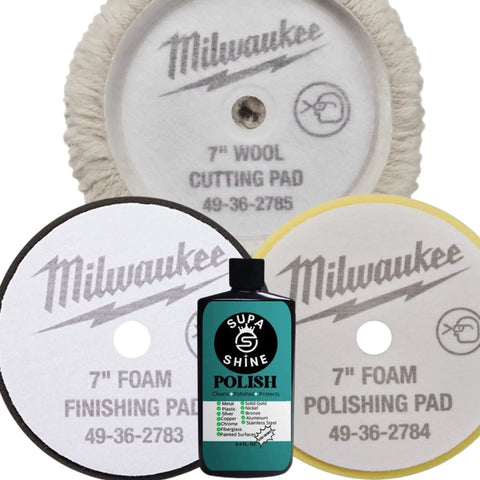 Buffer Polisher Kit For Car Detailing With 7 Inch Pads Wax Buffing And Polishing Bundle Includes Three Polishers