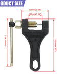 CILOYU universal motorcycle chain breaker tool for 420-530 chains; black plastic handle and metal screw mechanism