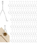 80 Pack Cabinet Door Painting Hangers In Stainless Steel No Drill Metal Hooks for easy spray drying rack clips