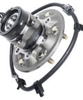 2WD Front Wheel Bearing Hub Assembly With ABS Sensor Fits 2004-2008 GMC Canyon And 2004-2008 Chevy Colorado Plus 2006 Isuzu i-280 2007-2008 i-290 i-370 Front Wheel Hub Replacement image showing 6-bolt flange and ABS sensor