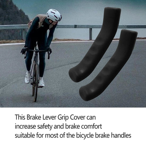 Two Pairs Silicone Brake Lever Grip Protectors For Bicycle Non Slip Grips Universal Fit For Road And Mountain Bikes 75x24mm