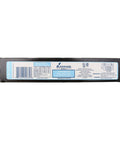 Back view of ICN 4P32 SC Electronic Fluorescent Ballast For 4 Lamp 32W T8 120/277V, showing specifications label on black housing.