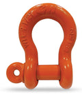 Shackle Anchor Screw Pin 1 1/8 Inch Alloy Painted Heavy Duty Industrial Rigging Equipment With 15 Ton Working Load Limit