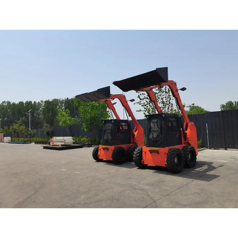 Compact Mini Track Skid Steer Loader Workhorse For Construction, Landscaping And Material Handling Tasks on paved site