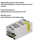 Solid As A Rock Regulated Switching Power Supply 12 Volt 0.25 Amps 15 Watt Led Driver in heavy duty aluminum housing.