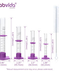 Durable Pro Grade Borosilicate Glass Measuring Cylinder Set With Hex Base And Brush Includes 10 ML 25 ML 50 ML And 100 ML Cylinders