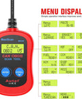 MS300 OBD2 Scanner Code Reader For Cars And Trucks displaying diagnostic menu with error codes and read options