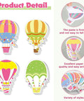 Colorful Hot Air Balloon Sticky Notes Pack Of 12 Styles With 50 Sheets Each Mini Notebooks For Home Office Or Classroom Use