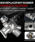 Heavy Duty Electric Engine Water Pump With Aluminum Thermostat For BMW Models, designed for precise coolant circulation, metallic finish.